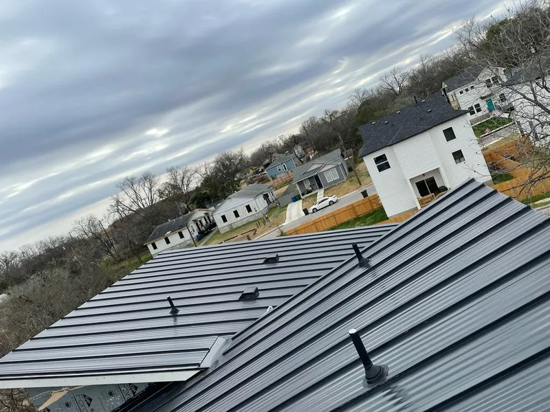 Standing seam metal roof panels with vents for Skylight Repair in Massanetta Springs